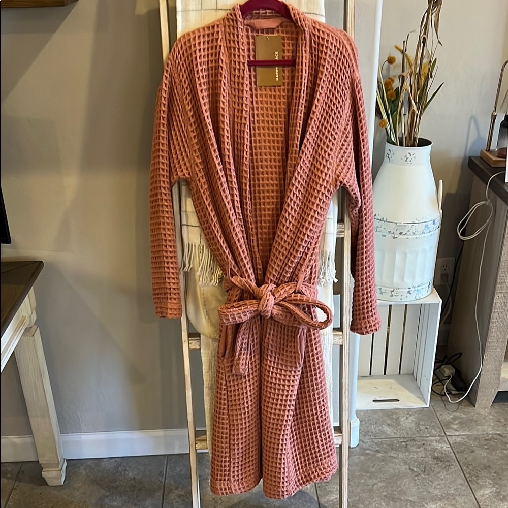 Happy Place Organic Weightless Waffle Bath Robe